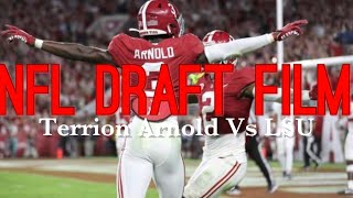 Film Room Terrion Arnold Vs LSU Coverage Snaps [upl. by Rogerg]