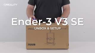 Creality Ender3V3 SE Unboxing and First Printing [upl. by Eillak]