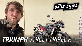 2021 Triumph Street Triple R Review  Daily Rider [upl. by Fitton]