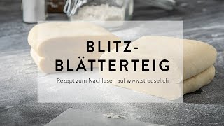 BlitzBlätterteig  Holländischer Blätterteig selber machen – Rezept von Streusel [upl. by Ethyl]