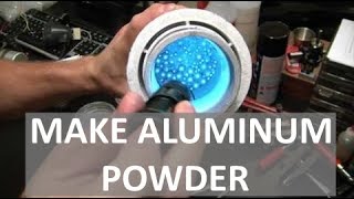 MAKING ALUMINUM POWDER  SUPER REACTIVE  ELEMENTALMAKER [upl. by Adnalram847]