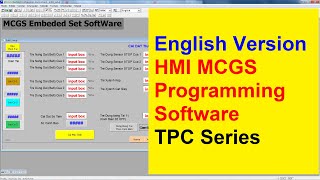 ENGLISH VERSION HMI MCGS PROGRAMMING SOFTWARE [upl. by Amathist522]