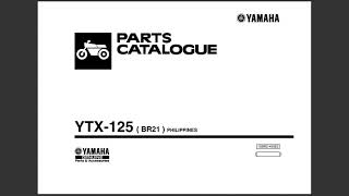 Yamaha YTX 125 Manual Motorcycle Parts [upl. by Dira]