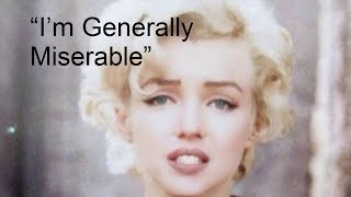 “I’m Generally Miserable” – RARE Marilyn Monroe Interview 1960 [upl. by Hna]