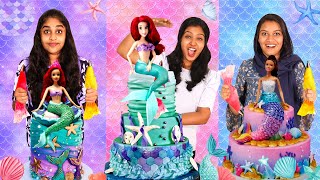 3 MERMAID CAKE DECORATING CHALLENGE 🤩  മത്സ്യകന്യക കേക്ക് DECORATING ചലഞ്ച്  PULLOTHI [upl. by Spalding779]