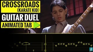 CROSSROADS  GUITAR DUEL  Guitar Tutorial  Animated Tab [upl. by Imogene]