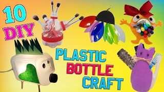 10 DIY Plastic Bottle Craft HOW TO DIY Creative ways reuse  recycle PET bottles part 3 [upl. by Maris]