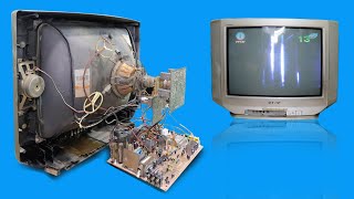 Restoration old TV and Repair old SONY Television Success [upl. by Jeffries]