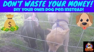 Building a cheap DIY dog pen [upl. by Mandell741]