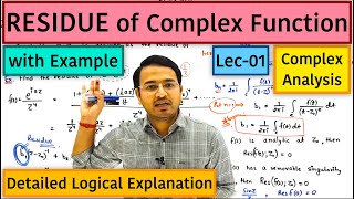 Residue of a Complex Function Part1 [upl. by Arakahs]