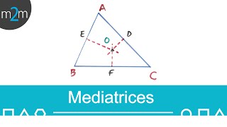 Mediatrices de un triángulo [upl. by Aehcim]