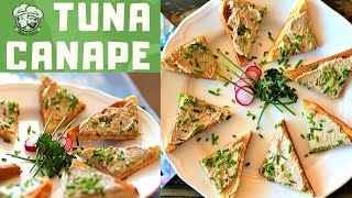 Tuna canapé  Appetizer recipes  Canape Ideas [upl. by Llenet842]