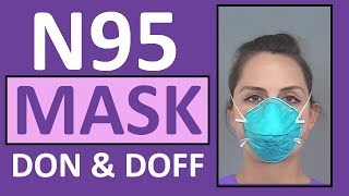 N95 Mask  How to Wear  N95 Respirator Nursing Skill Tutorial [upl. by Amsed]