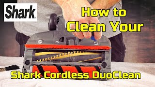 How to Clean Shark Anti Hair Wrap Cordless Vacuum Cleaner IZ251UK [upl. by Cyna655]