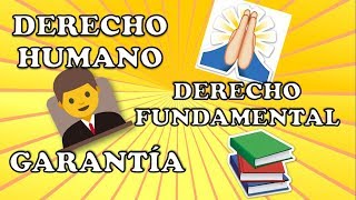 Diferencia entre Derechos Humanos Fundamentales y Garantías [upl. by Danica]