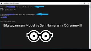 Bilgisayarın Modelini ve Seri Numarasını Programsız öğrenmenin en kısayolu😮 [upl. by Obocaj]