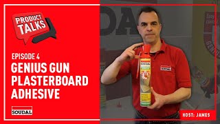 Soudal Product Talks Genius Gun Plasterboard Adhesive [upl. by Ennaul]