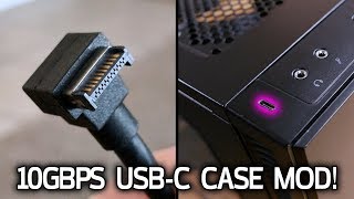 CASE MOD Adding a 10Gbps USB 31 Gen2 TypeC Plug [upl. by Zere]