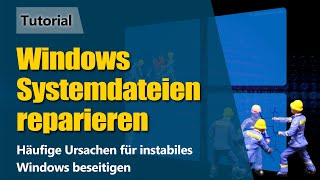 Windows Systemdateien reparieren  Tutorial  Aufschnur [upl. by Suitangi]