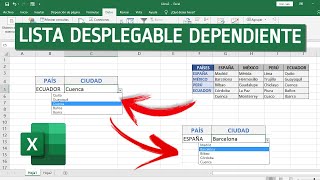 Como hacer LISTA DESPLEGABLE en Excel con VALORES ASOCIADOS [upl. by Nolrah]