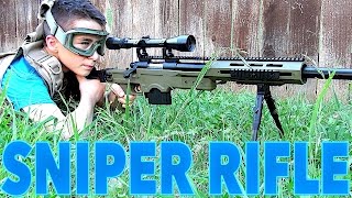 WELL MB4411D Bolt Action Airsoft Sniper Rifle with RobertAndre [upl. by Netsirk]