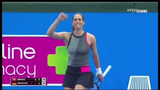 Petkovic Andrea dance against Belinda Bencic [upl. by Irrem]