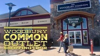 Best Shopping New York Woodbury Common Premium Outlet Stores Walking Tour [upl. by Ellehsram10]