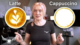 Latte VS Cappuccino whats the difference • Barista Training [upl. by Cornell339]