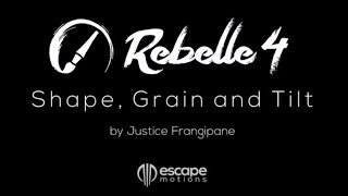 Rebelle 4 Brush Creator  Four Shapes and Grains Rotation Settings [upl. by Ahsercal]