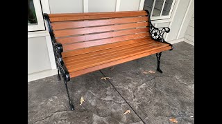 DIY Antique Garden Bench Restoration [upl. by Ax]