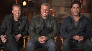 Friends REUNION Matthew Perry David Schwimmer and Matt LeBlanc Talk Nostalgia and HBO Max Special [upl. by Mamoun]