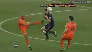 De Jong terrible foul on Alonso Spain Vs Netherlands [upl. by Yunick99]