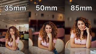 35mm vs 50mm vs 85mm Lens Comparison for Portrait Photography [upl. by Sakovich]