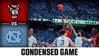 NC State vs North Carolina Condensed Game  202324 ACC Mens Basketball [upl. by Nwahsek]