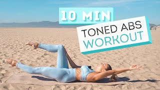 10 min TONED ABS WORKOUT  No Wrists  No Planks [upl. by Xirtaeb]