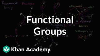 Functional groups  Properties of carbon  Biology  Khan Academy [upl. by Naillik]