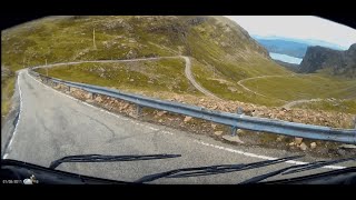 Applecross Pass in 75M Hymer Motorhome Dashcam of full crossing in real time with sound no music [upl. by Attenauq]