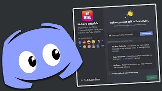 How to Make a Discord Server Rules Page Membership Screening [upl. by Einnoj]