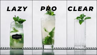 How to make a Mojito Cocktail Lazy Pro Clarified  How to make a clarified Mojito cocktail [upl. by Lifton]