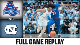 American vs North Carolina Full Game Replay  202425 ACC Men’s Basketball [upl. by Assirrem]