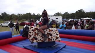 2015 Footwash Festival  Mechanical Bull 2 Rider 146  Female [upl. by Josey]