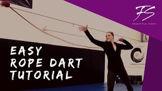 EASY ROPE DART TUTORIAL  Freestyle Staff  Beginner Wrap  Michelle C Smith [upl. by Nosae]