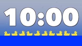 10 Minute Timer Rubber Ducks Animated [upl. by Edaw]