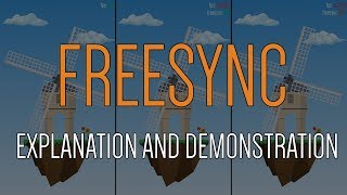 Freesync explanation and demonstration [upl. by Ahsiruam]