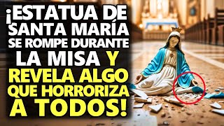 ¡Estatua De Santa María Se Rompe Durante La Misa Y Revela Algo Que Horroriza A Todos [upl. by Soinotna]