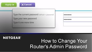 How to Change your Routers Admin Password  NETGEAR [upl. by Ssej]