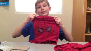 DIY spiderman mask tutorial [upl. by Doowle]