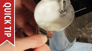 How to AutoFroth Milk for Lattes [upl. by Einnol531]