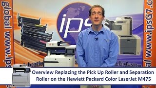 HP M475  Replacing the Pick Up amp Separation Rollers [upl. by Ajax]