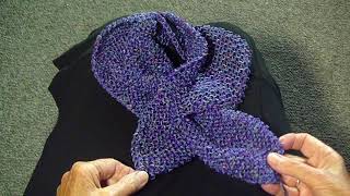 KEYHOLE GARTER STITCH SCARF [upl. by Tiertza267]